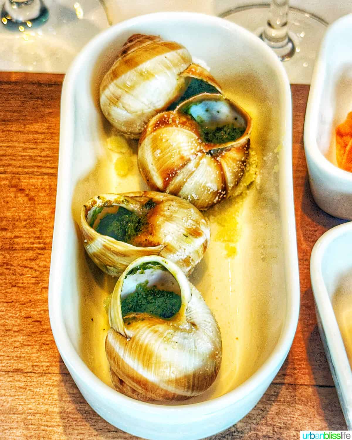 bowl of escargots.