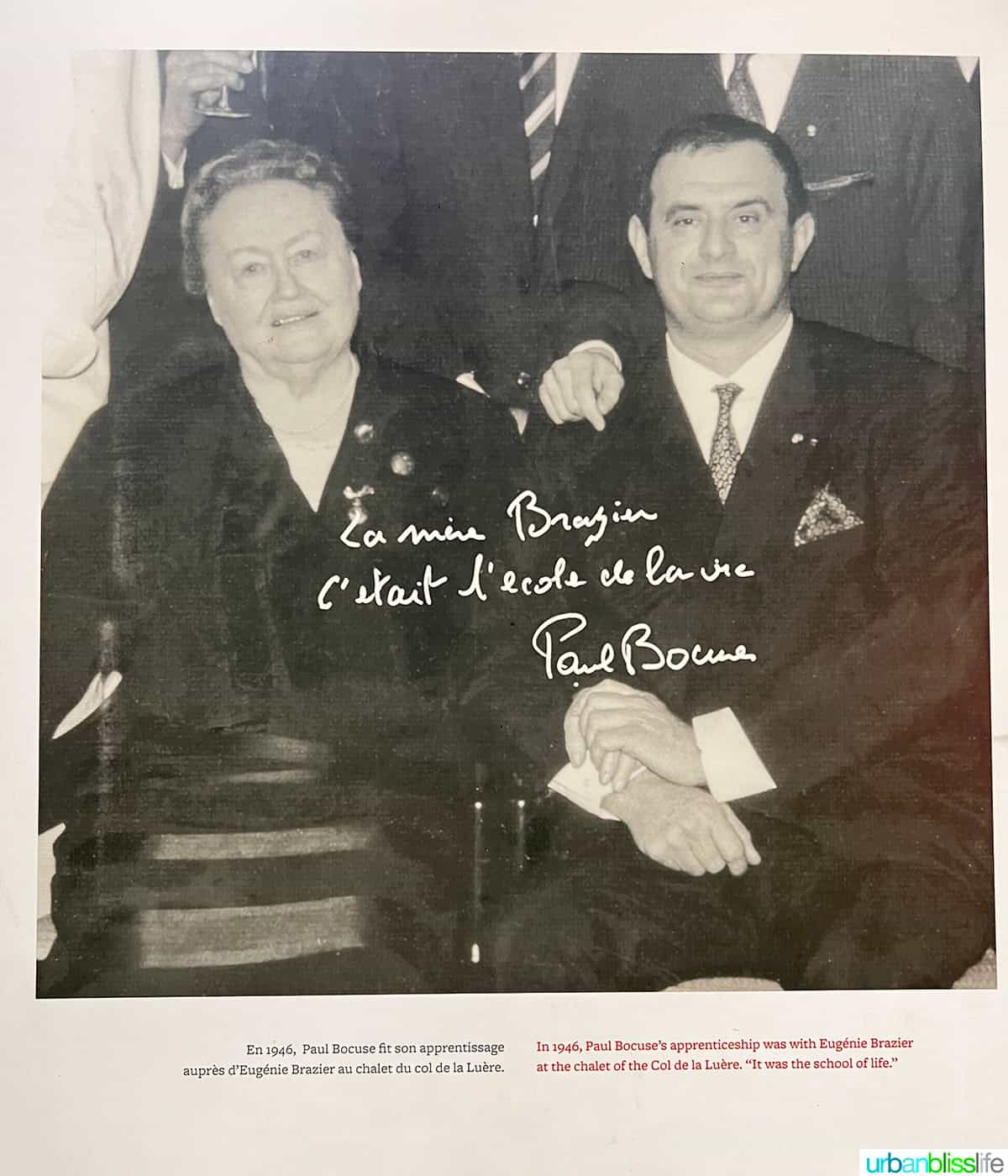 picture of paul bocuse with eugenie brazier