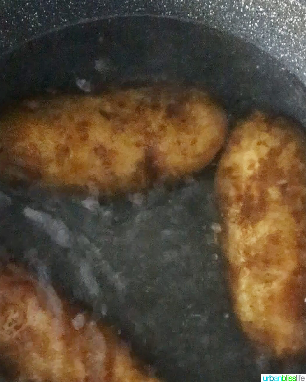 potatoes cooking in boiling water.