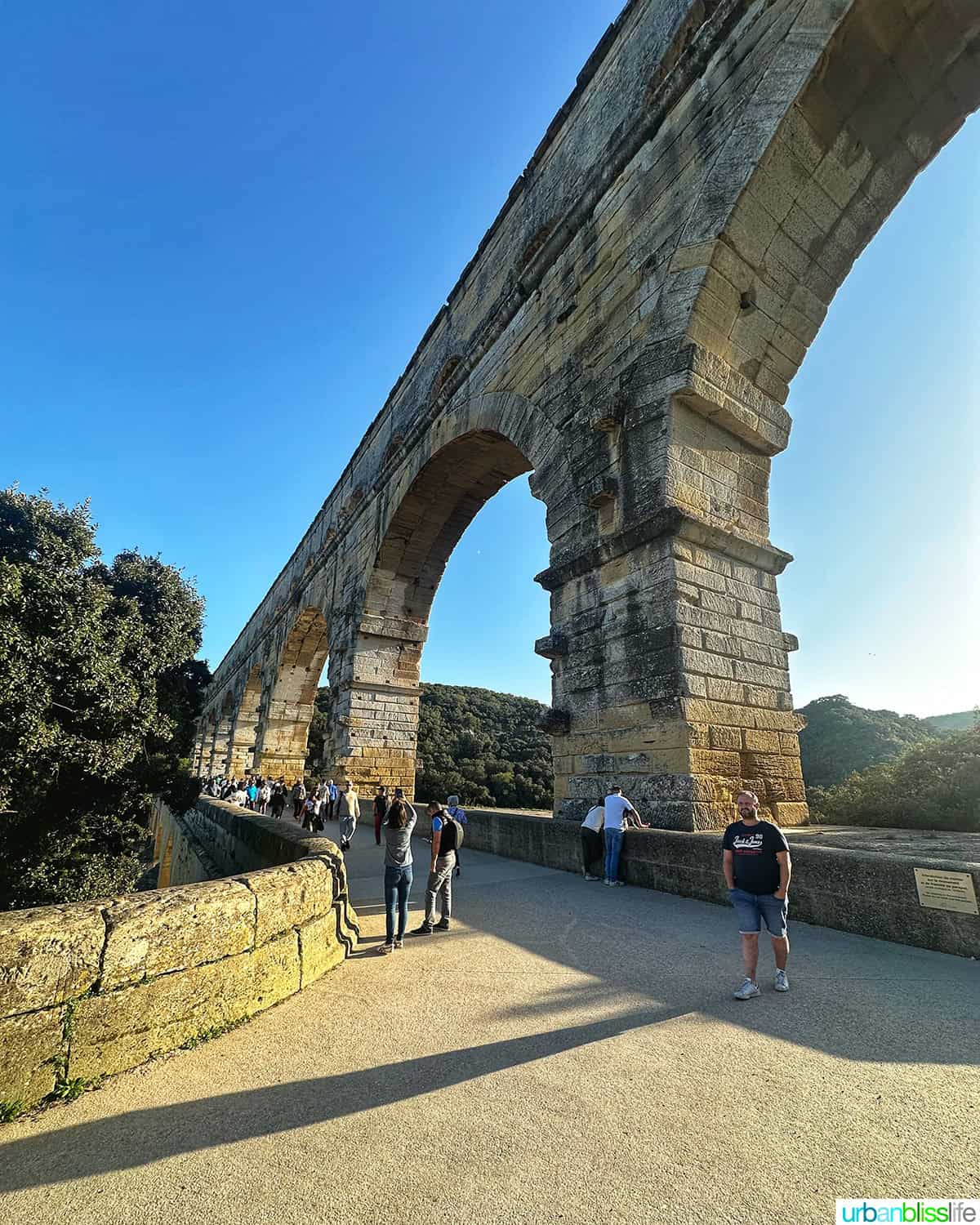 pont du gard in france.