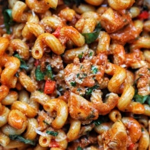 chorizo chicken pasta.