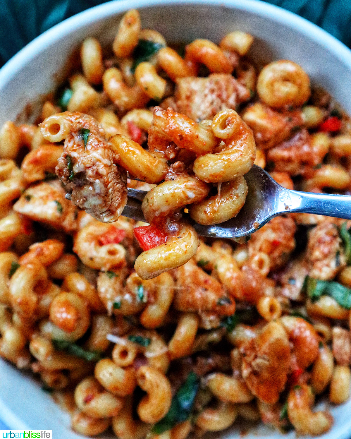 chorizo chicken pasta.