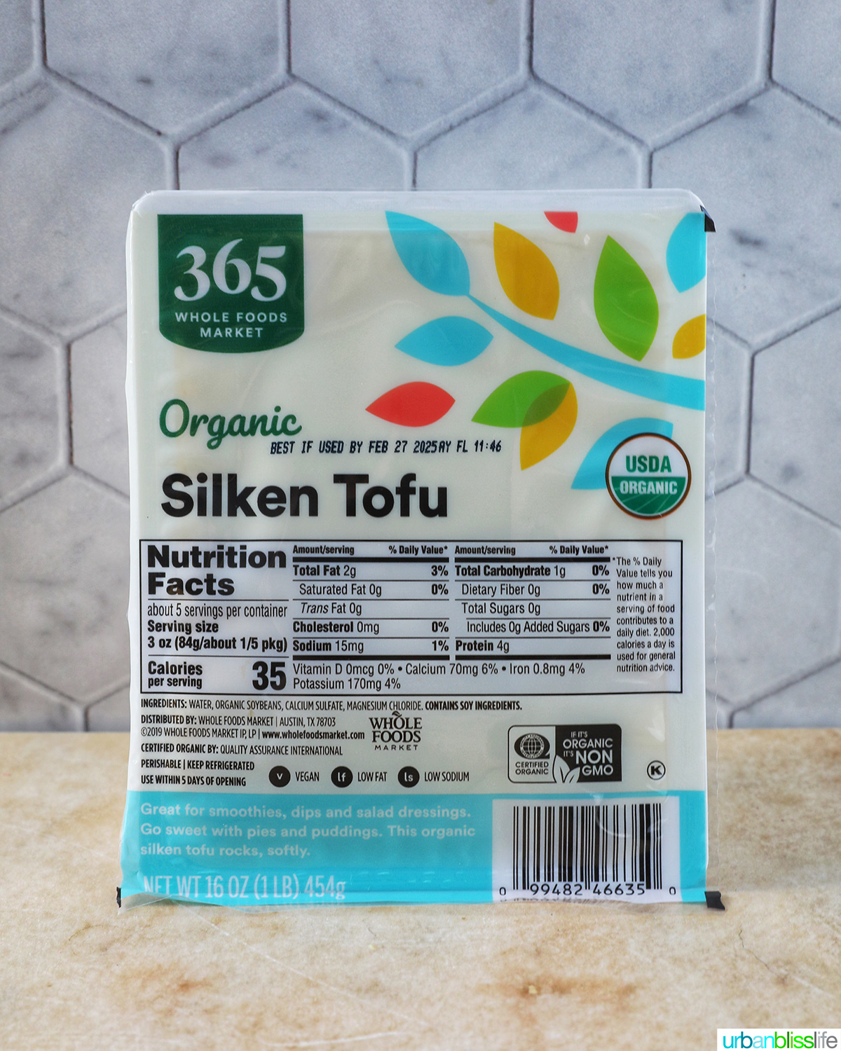 package of silken tofu.