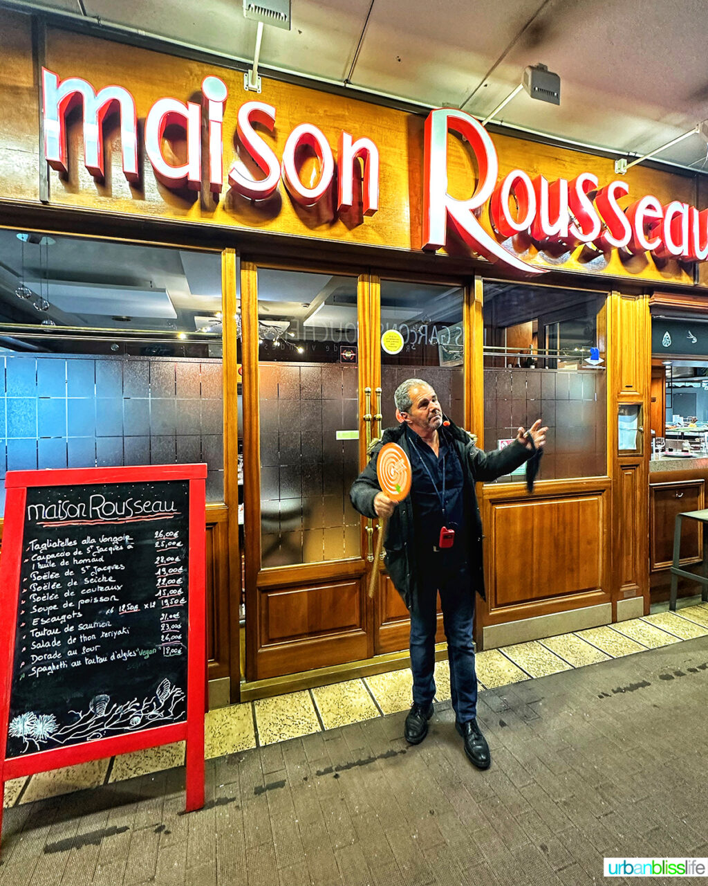 maison rousseau restaurant in Les Halles de Lyon food market