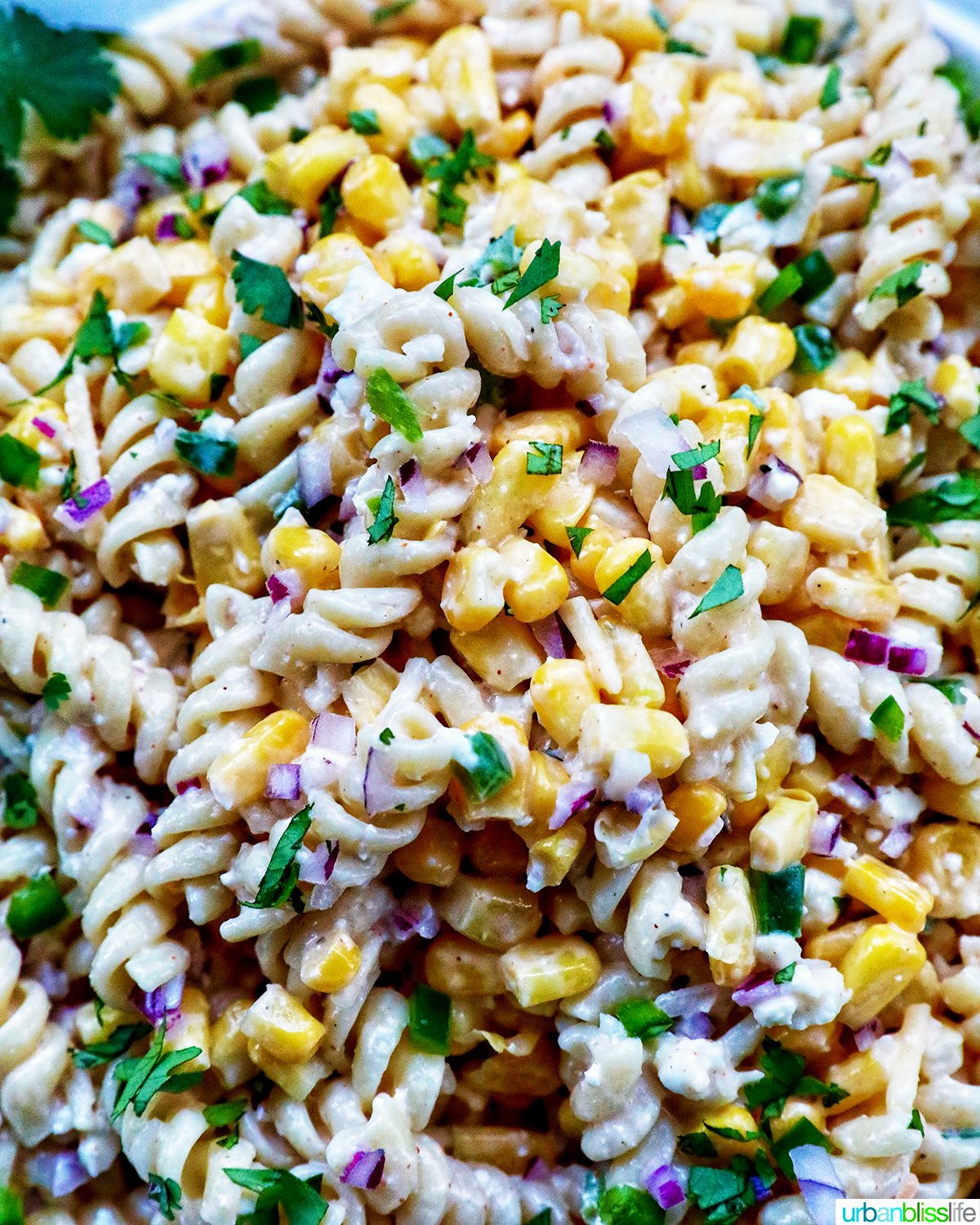 Mexican street corn pasta salad