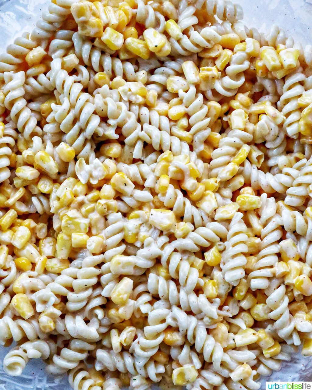 Mexican street corn pasta salad