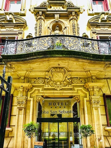 exterior of abba hotel san sebastian spain