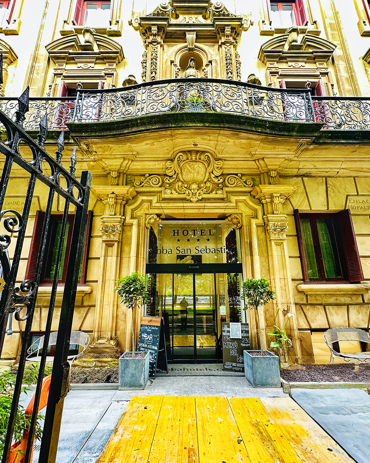 exterior of abba hotel in san sebastian spain