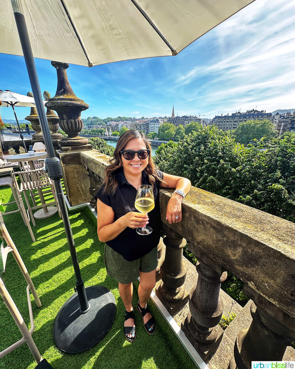 marlynn on rooftop bar at hotel abba san sebastian