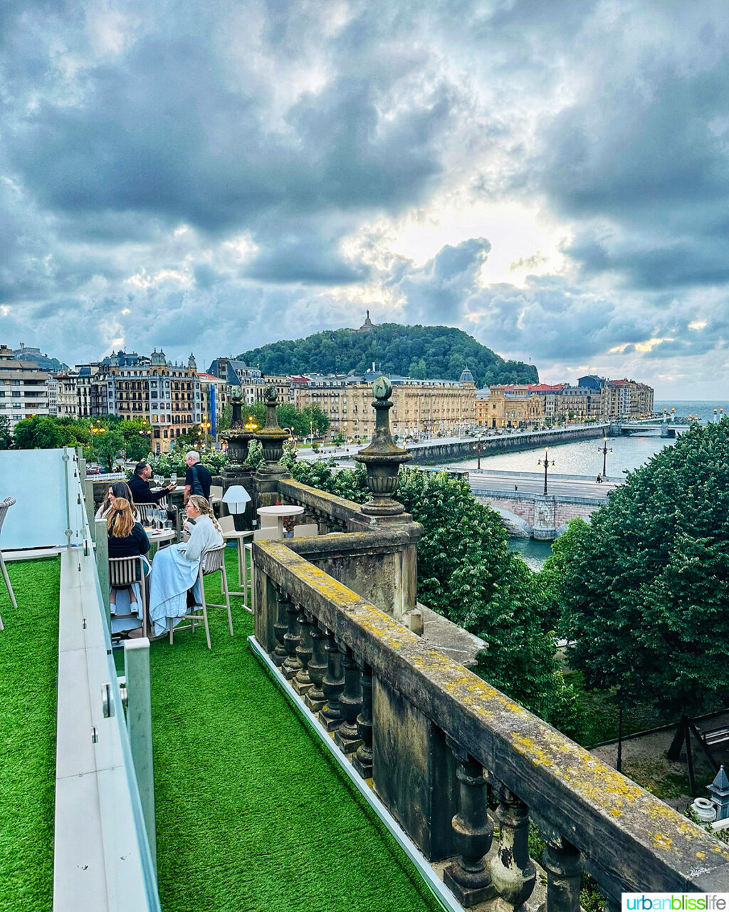 rooftop bar at hotel abba san sebastian