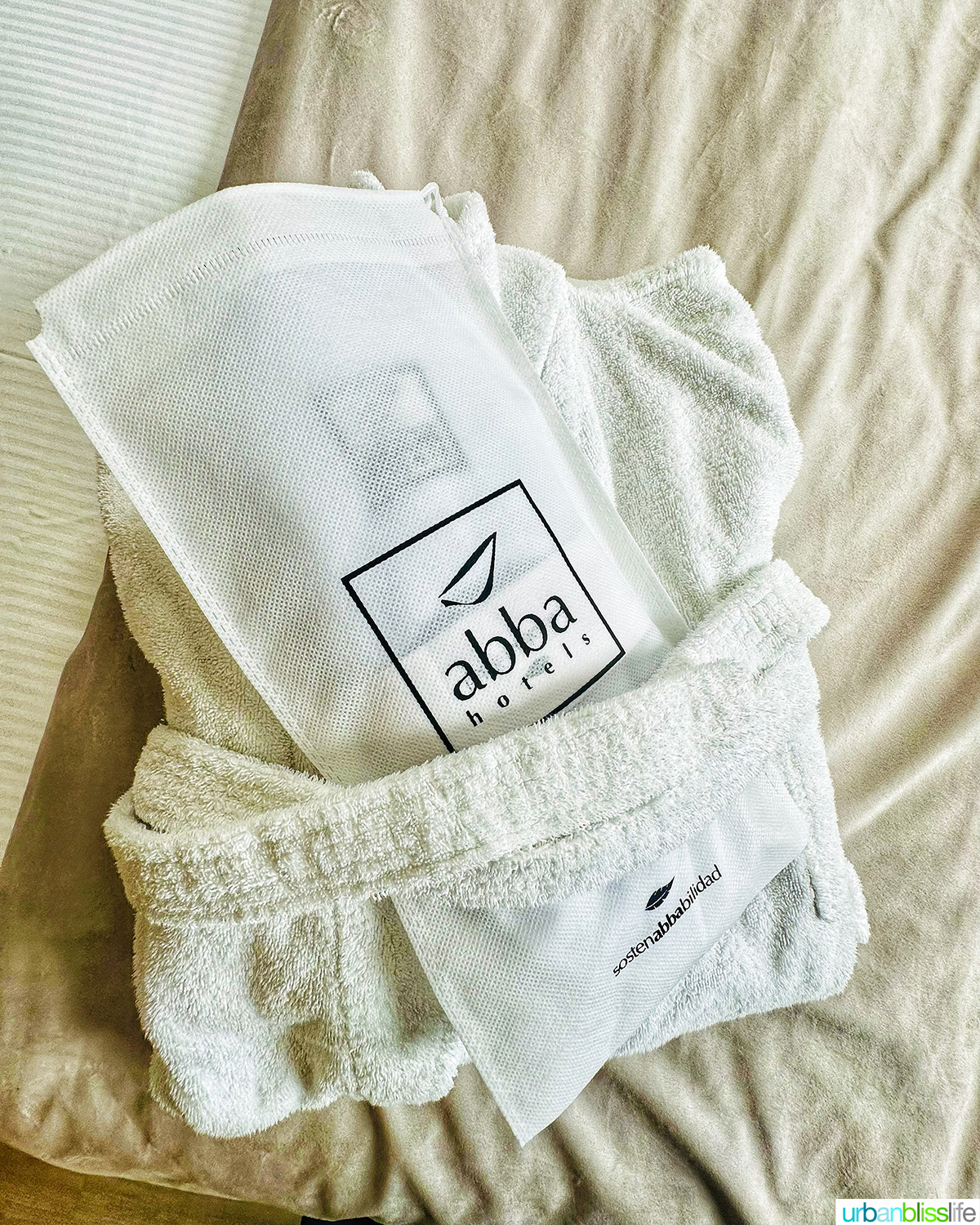 bathrobe and slippers at abba san sebastian