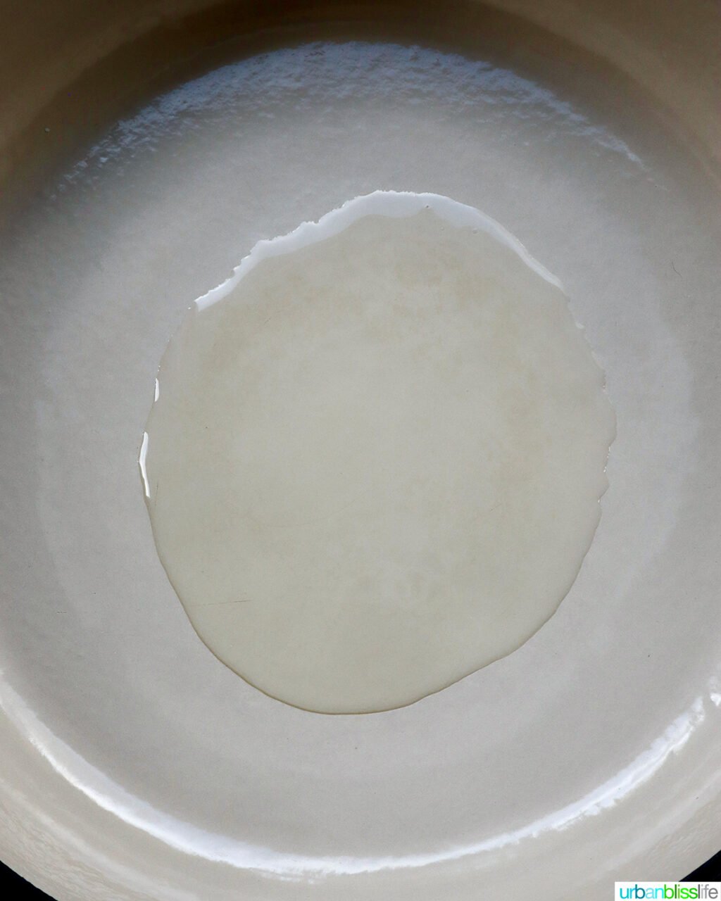 oil in a skillet.