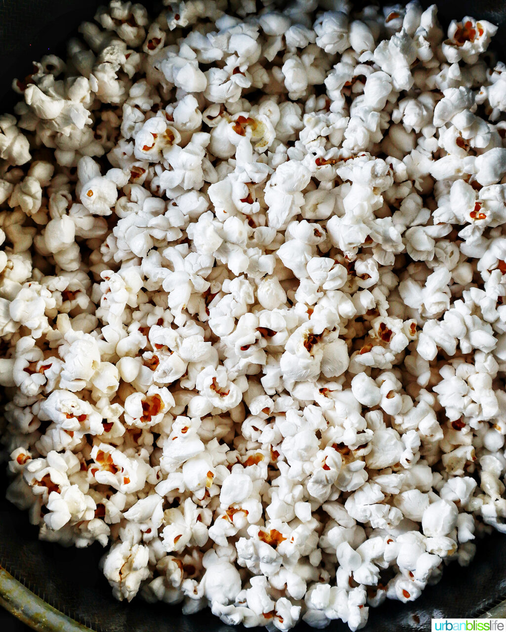 popcorn in a pot.