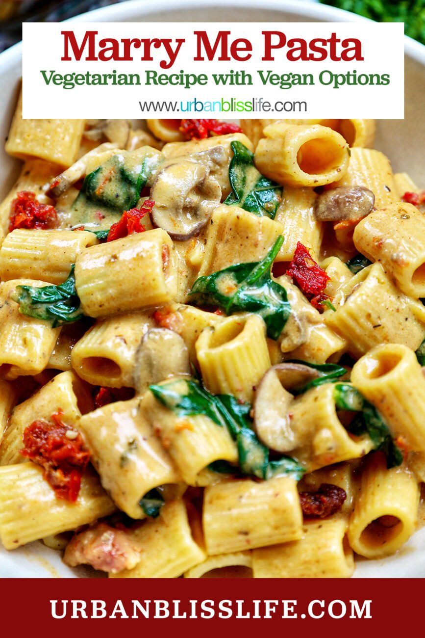 Marry Me Pasta with title text overlay.