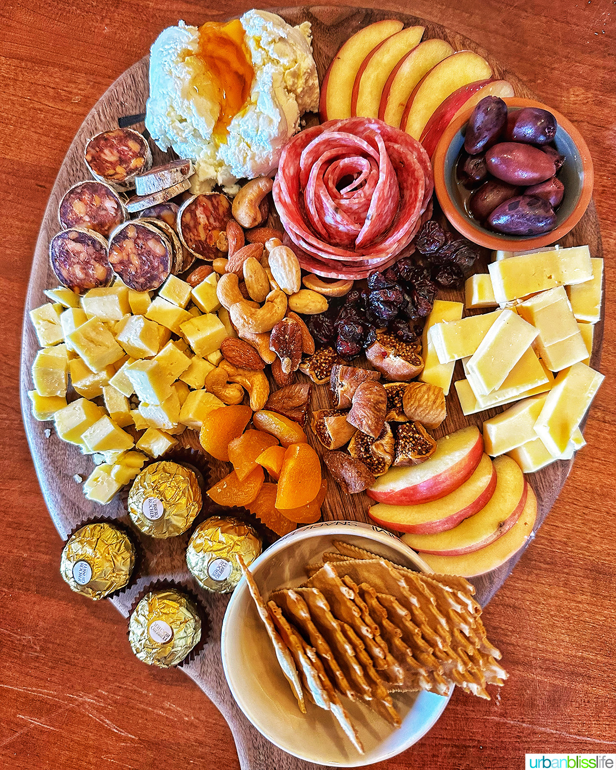 charcuterie board at benza vineyards