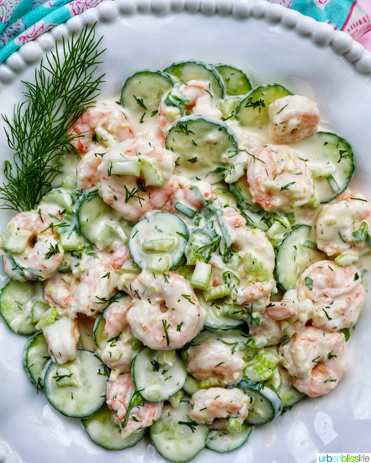cucumber shrimp salad.