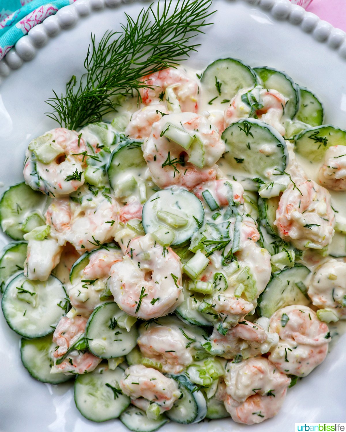 cucumber shrimp salad.
