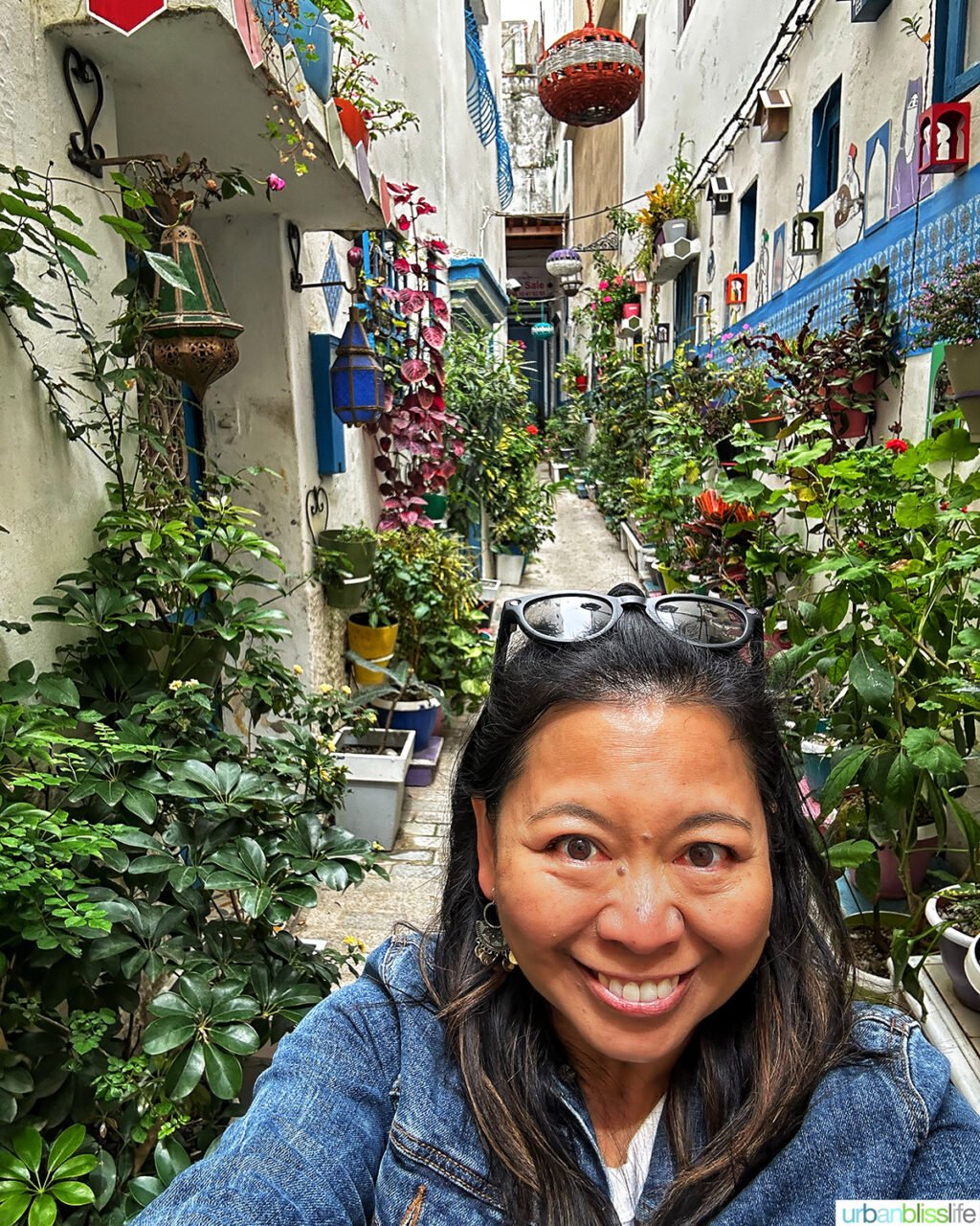 Marlynn Jayme Schotland colorful street of Tangier, Morocco.