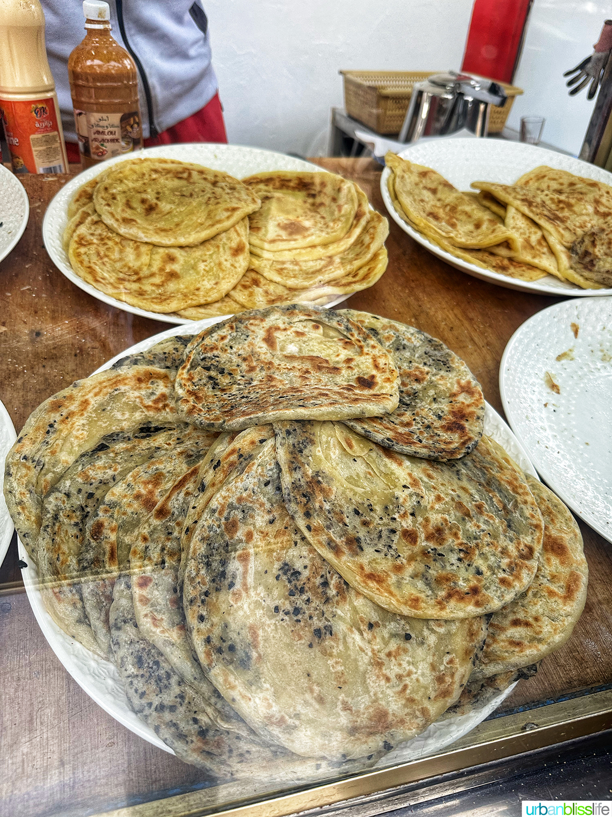 mssemen Moroccan flatbread.