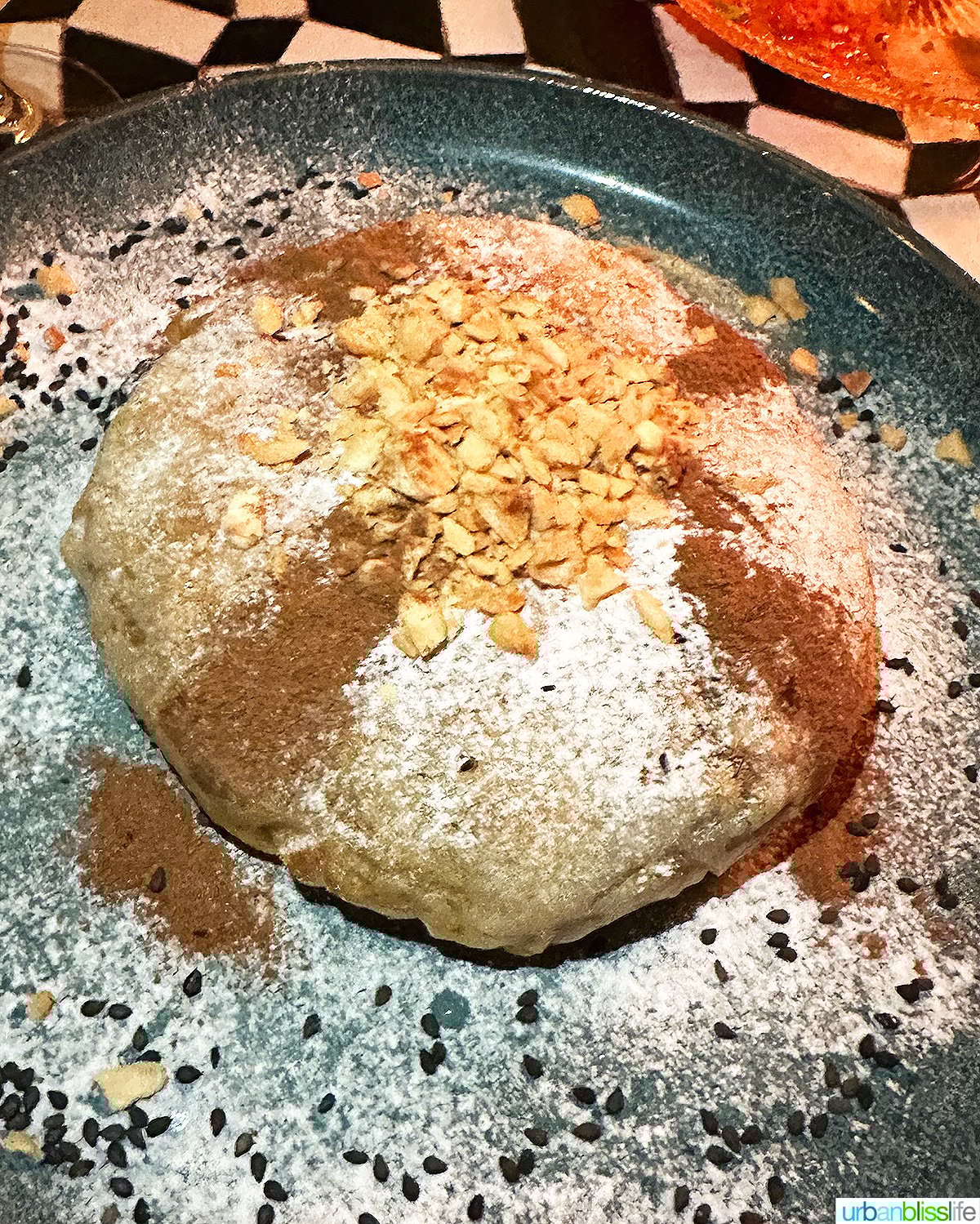 chicken pastilla on a plate.