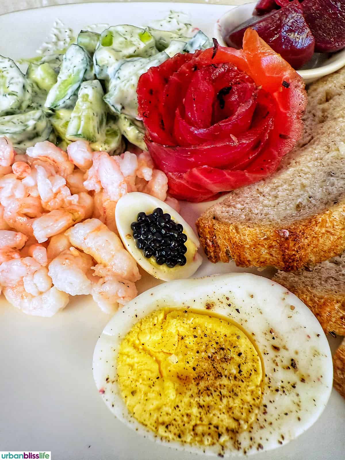 Norwegian platter at Lemeac restaurant in Montreal, Canada.